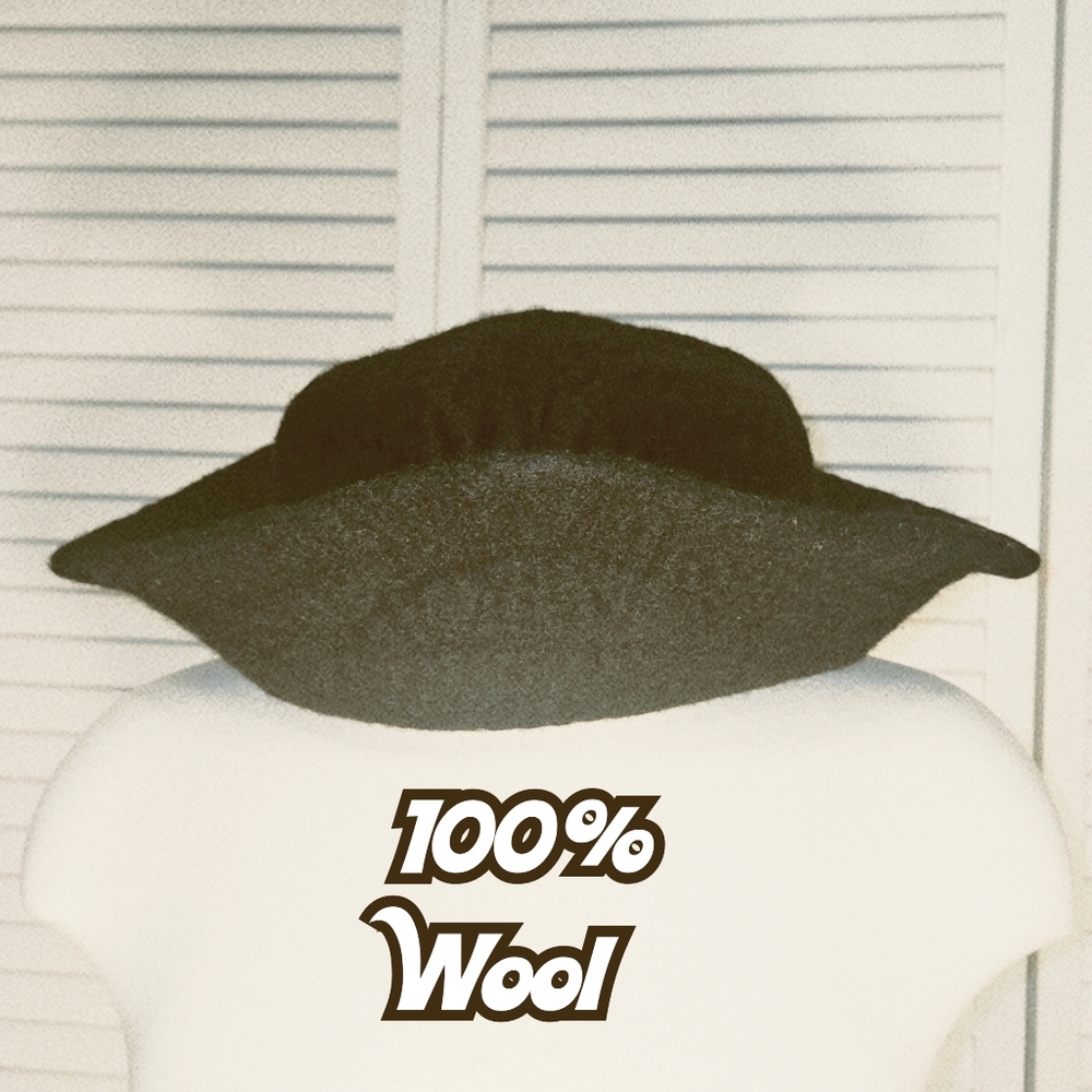 Costume "Shapeable Wool" Hat for Pirate or any Renaissance, Medieval Character